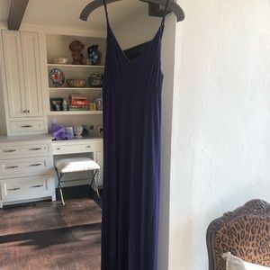 Navy jersey maxi dress by Scoop